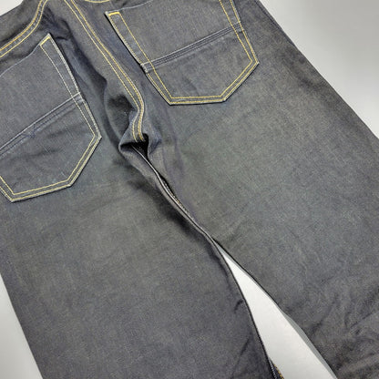 【中古品】【メンズ】 DIESEL ディーゼル×ADIDAS アディダス ADI-VIKER DENIM PANTS デニム パンツ ボトムス ズボン 152-261006-cs-09-izu サイズ：28×30 カラー：ブラック系 万代Net店