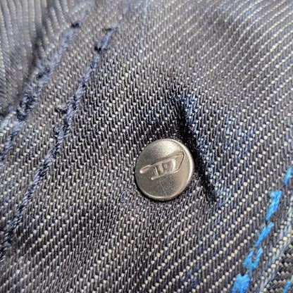 【中古品】【メンズ】 DIESEL ディーゼル×ADIDAS アディダス ADI-VIKER DENIM PANTS デニム パンツ ボトムス ズボン 152-261006-cs-09-izu サイズ：28×30 カラー：ブラック系 万代Net店
