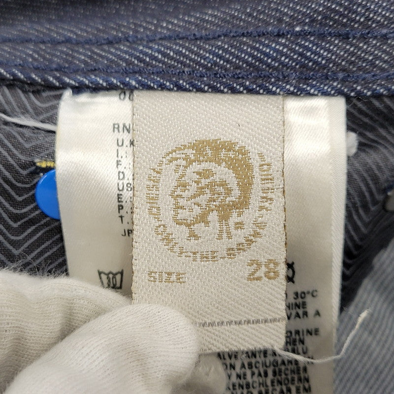 【中古品】【メンズ】 DIESEL ディーゼル×ADIDAS アディダス ADI-VIKER DENIM PANTS デニム パンツ ボトムス ズボン 152-261006-cs-09-izu サイズ：28×30 カラー：ブラック系 万代Net店