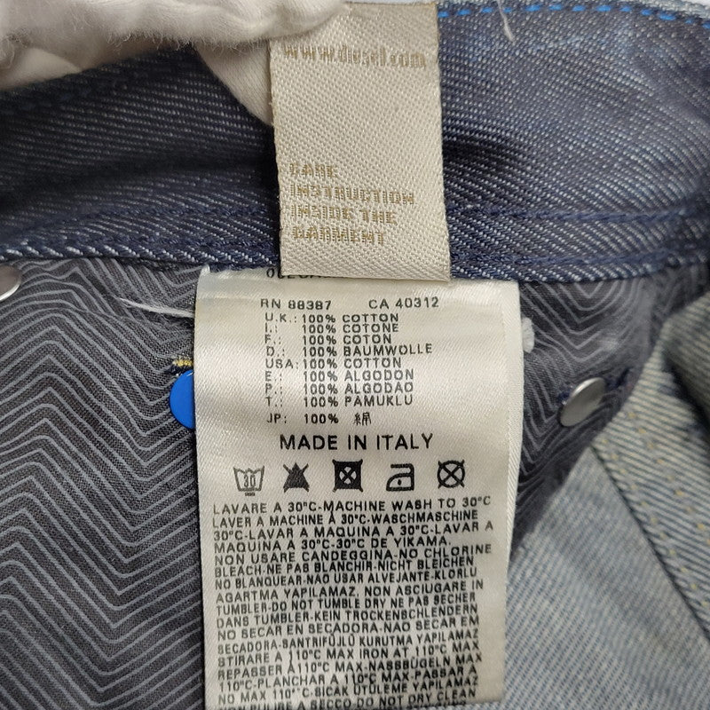 【中古品】【メンズ】 DIESEL ディーゼル×ADIDAS アディダス ADI-VIKER DENIM PANTS デニム パンツ ボトムス ズボン 152-261006-cs-09-izu サイズ：28×30 カラー：ブラック系 万代Net店