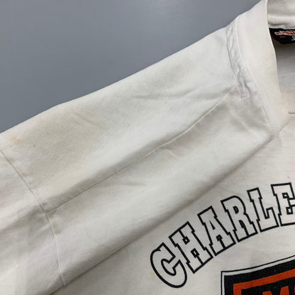 【現状渡し品】【メンズ】 HARLEY DAVIDSON ハーレーダビッドソン USA製 TIMMS S S TEE Tシャツ 半袖 146-261004-sm-09-izu サイズ：XL カラー：ホワイト 万代Net店