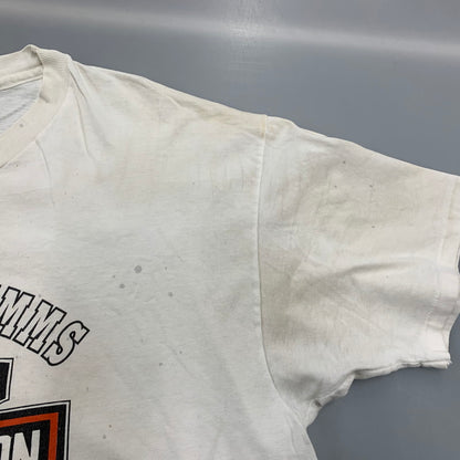 【現状渡し品】【メンズ】 HARLEY DAVIDSON ハーレーダビッドソン USA製 TIMMS S S TEE Tシャツ 半袖 146-261004-sm-09-izu サイズ：XL カラー：ホワイト 万代Net店
