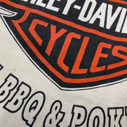 【現状渡し品】【メンズ】 HARLEY DAVIDSON ハーレーダビッドソン USA製 TIMMS S S TEE Tシャツ 半袖 146-261004-sm-09-izu サイズ：XL カラー：ホワイト 万代Net店