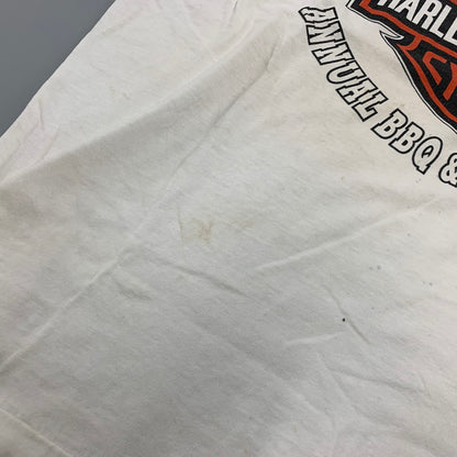 【現状渡し品】【メンズ】 HARLEY DAVIDSON ハーレーダビッドソン USA製 TIMMS S S TEE Tシャツ 半袖 146-261004-sm-09-izu サイズ：XL カラー：ホワイト 万代Net店