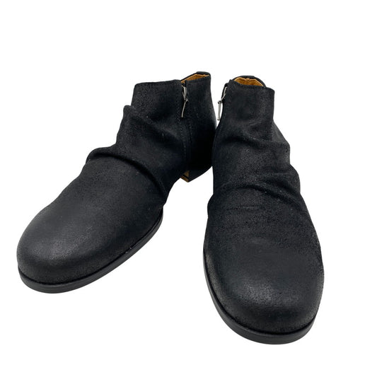 【中古品】【メンズ】 PADRONE パドローネ SIDE ZIP サイド ジップ SHORT BOOTS ショート ブーツ 靴 164-261006-sm-21-izu サイズ：41 カラー：ブラック 万代Net店