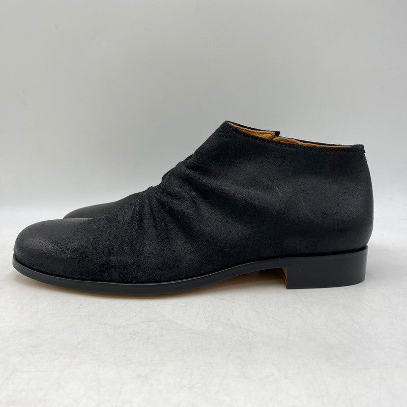 【中古品】【メンズ】 PADRONE パドローネ SIDE ZIP サイド ジップ SHORT BOOTS ショート ブーツ 靴 164-261006-sm-21-izu サイズ：41 カラー：ブラック 万代Net店