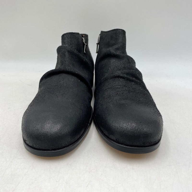 【中古品】【メンズ】 PADRONE パドローネ SIDE ZIP サイド ジップ SHORT BOOTS ショート ブーツ 靴 164-261006-sm-21-izu サイズ：41 カラー：ブラック 万代Net店