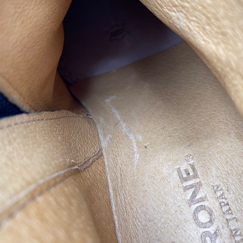 【中古品】【メンズ】 PADRONE パドローネ SIDE ZIP サイド ジップ SHORT BOOTS ショート ブーツ 靴 164-261006-sm-21-izu サイズ：41 カラー：ブラック 万代Net店