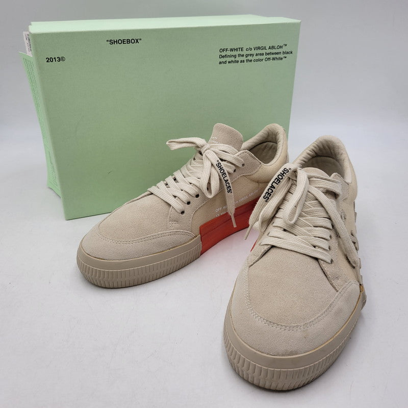 【中古品】【メンズ】 OFF-WHITE オフホワイト LOW VULCANIZED OMIA085R20C210504848 ロー バルカナイズド スニーカー 靴 162-261004-as-08-izu サイズ：42 カラー：ベージュ 万代Net店