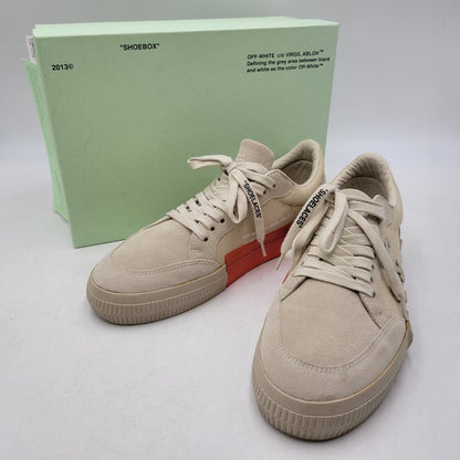 【中古品】【メンズ】 OFF-WHITE オフホワイト LOW VULCANIZED OMIA085R20C210504848 ロー バルカナイズド スニーカー 靴 162-261004-as-08-izu サイズ：42 カラー：ベージュ 万代Net店
