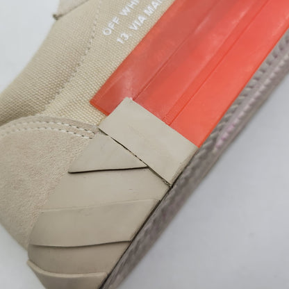 【中古品】【メンズ】 OFF-WHITE オフホワイト LOW VULCANIZED OMIA085R20C210504848 ロー バルカナイズド スニーカー 靴 162-261004-as-08-izu サイズ：42 カラー：ベージュ 万代Net店