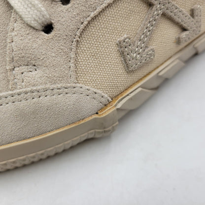 【中古品】【メンズ】 OFF-WHITE オフホワイト LOW VULCANIZED OMIA085R20C210504848 ロー バルカナイズド スニーカー 靴 162-261004-as-08-izu サイズ：42 カラー：ベージュ 万代Net店
