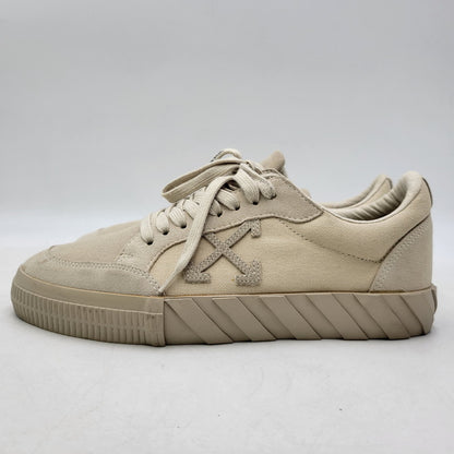【中古品】【メンズ】 OFF-WHITE オフホワイト LOW VULCANIZED OMIA085R20C210504848 ロー バルカナイズド スニーカー 靴 162-261004-as-08-izu サイズ：42 カラー：ベージュ 万代Net店