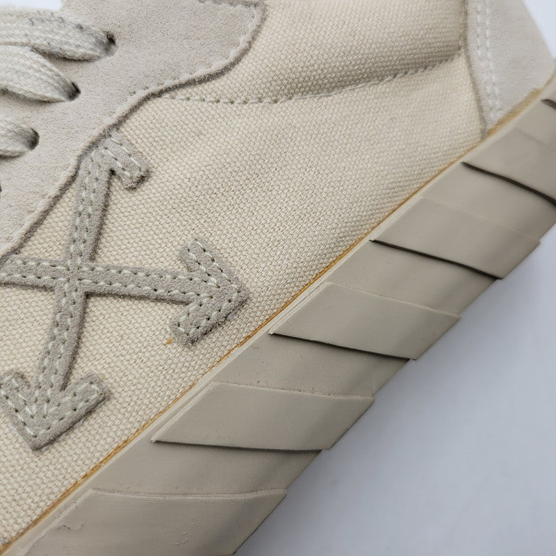【中古品】【メンズ】 OFF-WHITE オフホワイト LOW VULCANIZED OMIA085R20C210504848 ロー バルカナイズド スニーカー 靴 162-261004-as-08-izu サイズ：42 カラー：ベージュ 万代Net店