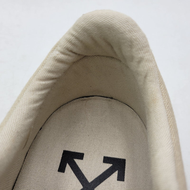 【中古品】【メンズ】 OFF-WHITE オフホワイト LOW VULCANIZED OMIA085R20C210504848 ロー バルカナイズド スニーカー 靴 162-261004-as-08-izu サイズ：42 カラー：ベージュ 万代Net店