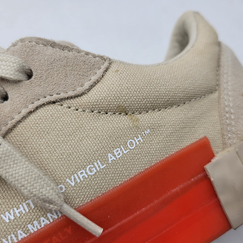 【中古品】【メンズ】 OFF-WHITE オフホワイト LOW VULCANIZED OMIA085R20C210504848 ロー バルカナイズド スニーカー 靴 162-261004-as-08-izu サイズ：42 カラー：ベージュ 万代Net店