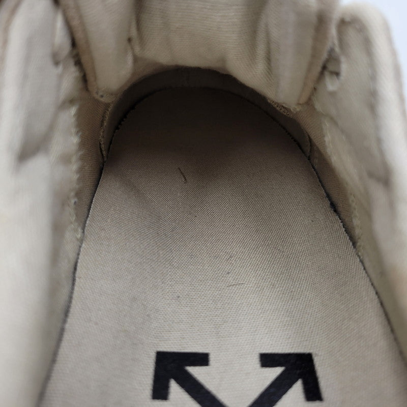 【中古品】【メンズ】 OFF-WHITE オフホワイト LOW VULCANIZED OMIA085R20C210504848 ロー バルカナイズド スニーカー 靴 162-261004-as-08-izu サイズ：42 カラー：ベージュ 万代Net店