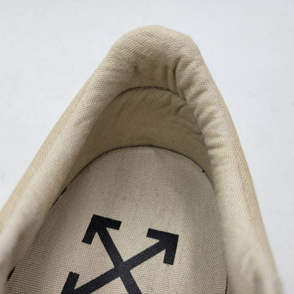 【中古品】【メンズ】 OFF-WHITE オフホワイト LOW VULCANIZED OMIA085R20C210504848 ロー バルカナイズド スニーカー 靴 162-261004-as-08-izu サイズ：42 カラー：ベージュ 万代Net店