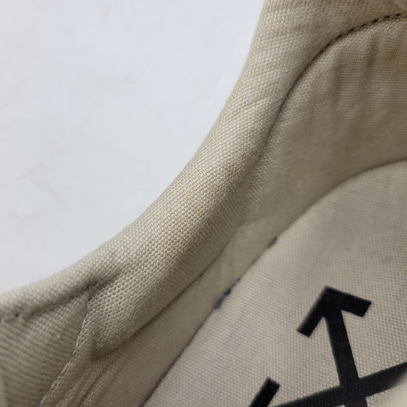 【中古品】【メンズ】 OFF-WHITE オフホワイト LOW VULCANIZED OMIA085R20C210504848 ロー バルカナイズド スニーカー 靴 162-261004-as-08-izu サイズ：42 カラー：ベージュ 万代Net店