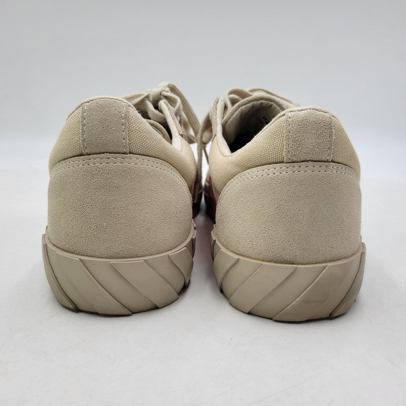 【中古品】【メンズ】 OFF-WHITE オフホワイト LOW VULCANIZED OMIA085R20C210504848 ロー バルカナイズド スニーカー 靴 162-261004-as-08-izu サイズ：42 カラー：ベージュ 万代Net店