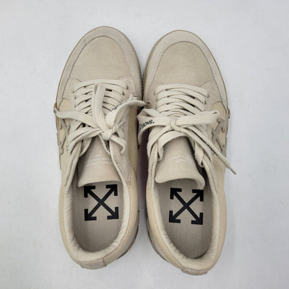 【中古品】【メンズ】 OFF-WHITE オフホワイト LOW VULCANIZED OMIA085R20C210504848 ロー バルカナイズド スニーカー 靴 162-261004-as-08-izu サイズ：42 カラー：ベージュ 万代Net店