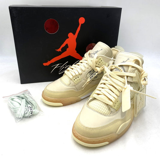 【中古美品】【メンズ】 NIKE ナイキ × OFF-WHITE オフホワイト CV9388-100 WOMEN'S AIR JORDAN 4 SP ウィメンズ エアジョーダン 4 スニーカー 靴 160-261006-sm-17-izu サイズ：27ｃｍ カラー：SAIL 万代Net店