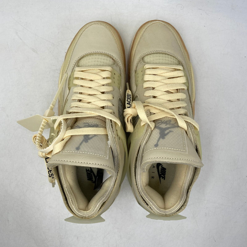 【中古美品】【メンズ】 NIKE ナイキ × OFF-WHITE オフホワイト CV9388-100 WOMEN'S AIR JORDAN 4 SP ウィメンズ エアジョーダン 4 スニーカー 靴 160-261006-sm-17-izu サイズ：27ｃｍ カラー：SAIL 万代Net店
