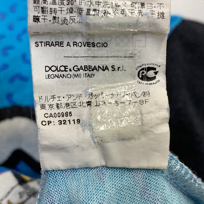 【中古品】【メンズ】 DOLCE&GABBANA ドルチェアンドガッバーナ G8HV4T FH7MG DG ROYAL SNEAKERS TEE スニーカー Tシャツ トップス 141-261012-kh-12-izu サイズ：46 カラー：マルチ 万代Net店