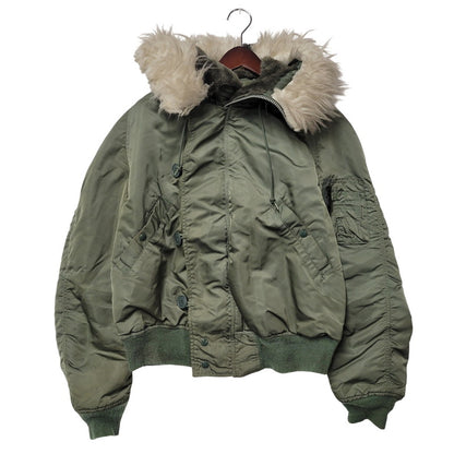 【中古品】【メンズ】 ALPHA INDUSTRIES アルファインダストリーズ N-2B FLIGHT JACKET フライトジャケット アウター トップス 146-261007-sm-14-izu サイズ：M カラー：カーキ 万代Net店