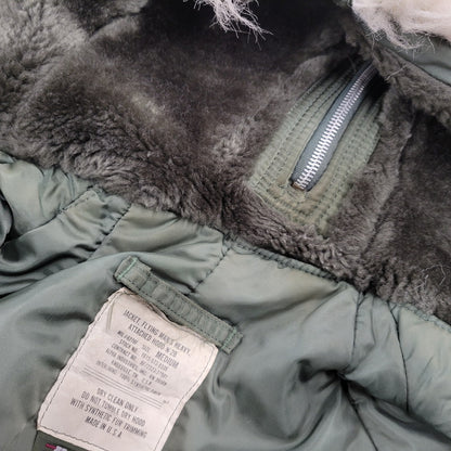 【中古品】【メンズ】 ALPHA INDUSTRIES アルファインダストリーズ N-2B FLIGHT JACKET フライトジャケット アウター トップス 146-261007-sm-14-izu サイズ：M カラー：カーキ 万代Net店
