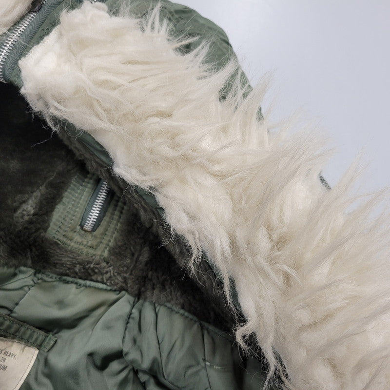 【中古品】【メンズ】 ALPHA INDUSTRIES アルファインダストリーズ N-2B FLIGHT JACKET フライトジャケット アウター トップス 146-261007-sm-14-izu サイズ：M カラー：カーキ 万代Net店