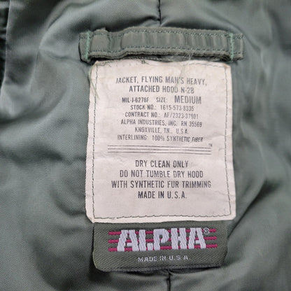 【中古品】【メンズ】 ALPHA INDUSTRIES アルファインダストリーズ N-2B FLIGHT JACKET フライトジャケット アウター トップス 146-261007-sm-14-izu サイズ：M カラー：カーキ 万代Net店