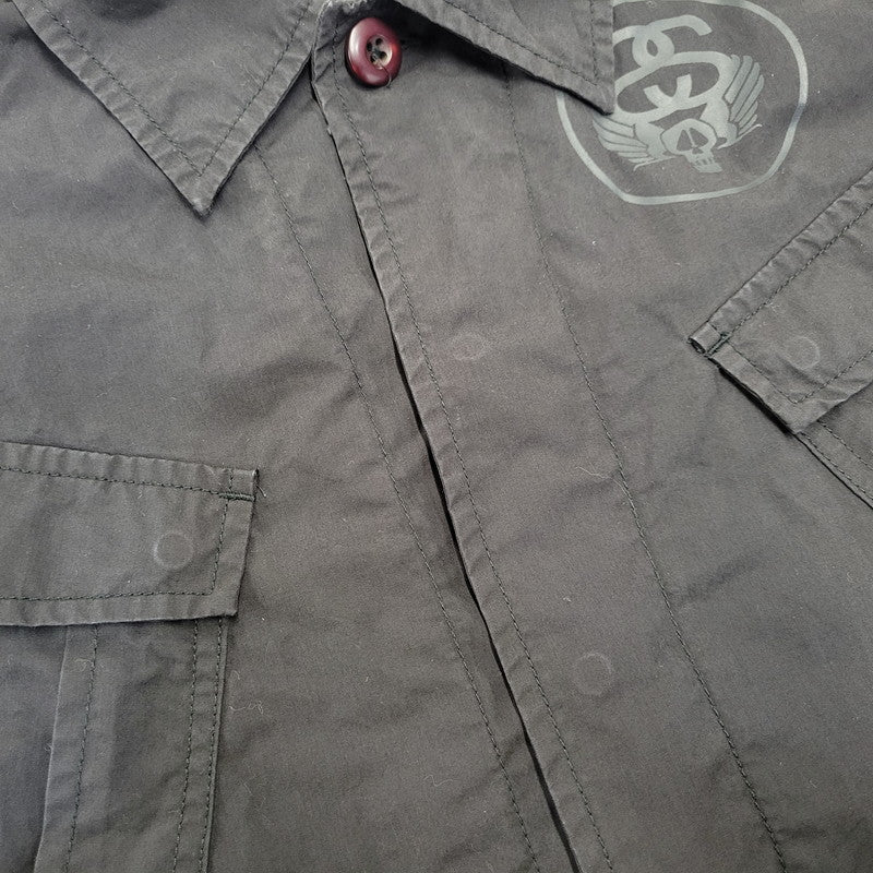 【中古品】【メンズ】 STUSSY ステューシー×READY AND FORWARD レディーアンドフォワード 金タグ MILITARY SAMPLING JACKET ミリタリー サンプリング ジャケット アウター 142-261005-cs-03-izu サイズ：M カラー：ブラック 万代Net店