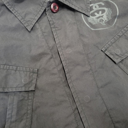 【中古品】【メンズ】 STUSSY ステューシー×READY AND FORWARD レディーアンドフォワード 金タグ MILITARY SAMPLING JACKET ミリタリー サンプリング ジャケット アウター 142-261005-cs-03-izu サイズ：M カラー：ブラック 万代Net店