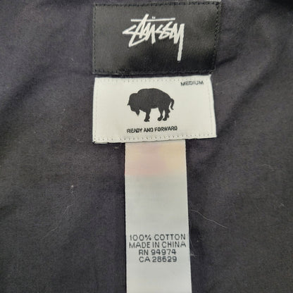 【中古品】【メンズ】 STUSSY ステューシー×READY AND FORWARD レディーアンドフォワード 金タグ MILITARY SAMPLING JACKET ミリタリー サンプリング ジャケット アウター 142-261005-cs-03-izu サイズ：M カラー：ブラック 万代Net店