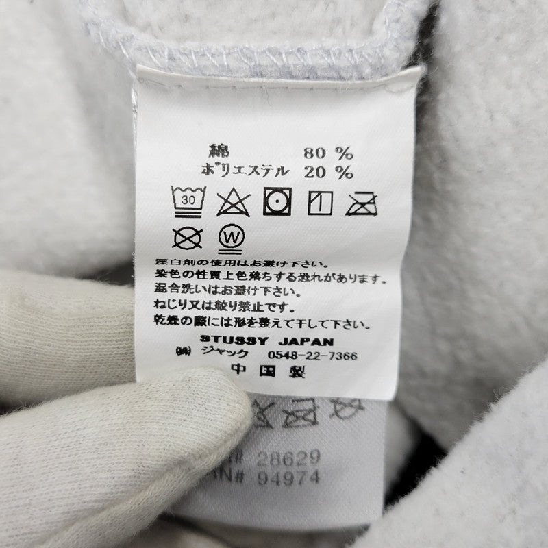 【中古品】【メンズ】 STUSSY ステューシー LOGO CREWNECK SWEAT SHIRT Z3000SAS19 ロゴ クルーネック スウェット トレーナー 142-261008-as-17-izu サイズ：S カラー：グレー 万代Net店
