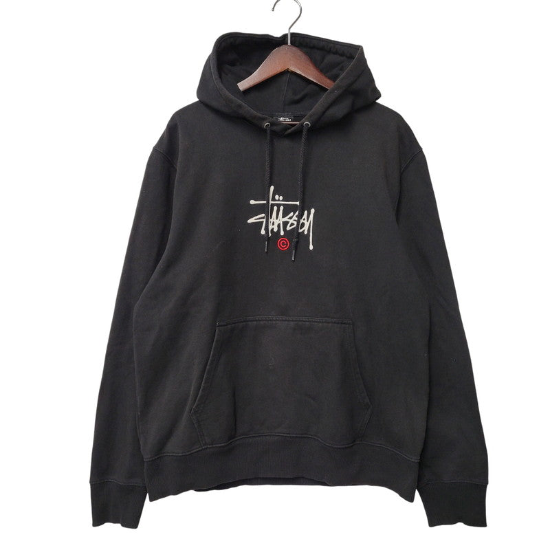 【中古品】【メンズ】 STUSSY ステューシー PULL OVER HOODIE 118431 プルオーバー フーディー パーカー 142-261008-as-15-izu サイズ：L カラー：ブラック 万代Net店