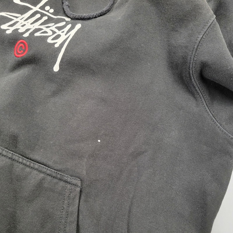 【中古品】【メンズ】 STUSSY ステューシー PULL OVER HOODIE 118431 プルオーバー フーディー パーカー 142-261008-as-15-izu サイズ：L カラー：ブラック 万代Net店