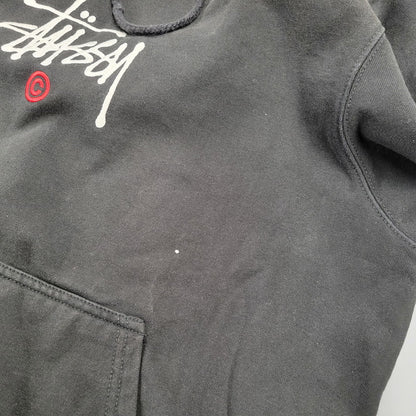 【中古品】【メンズ】 STUSSY ステューシー PULL OVER HOODIE 118431 プルオーバー フーディー パーカー 142-261008-as-15-izu サイズ：L カラー：ブラック 万代Net店