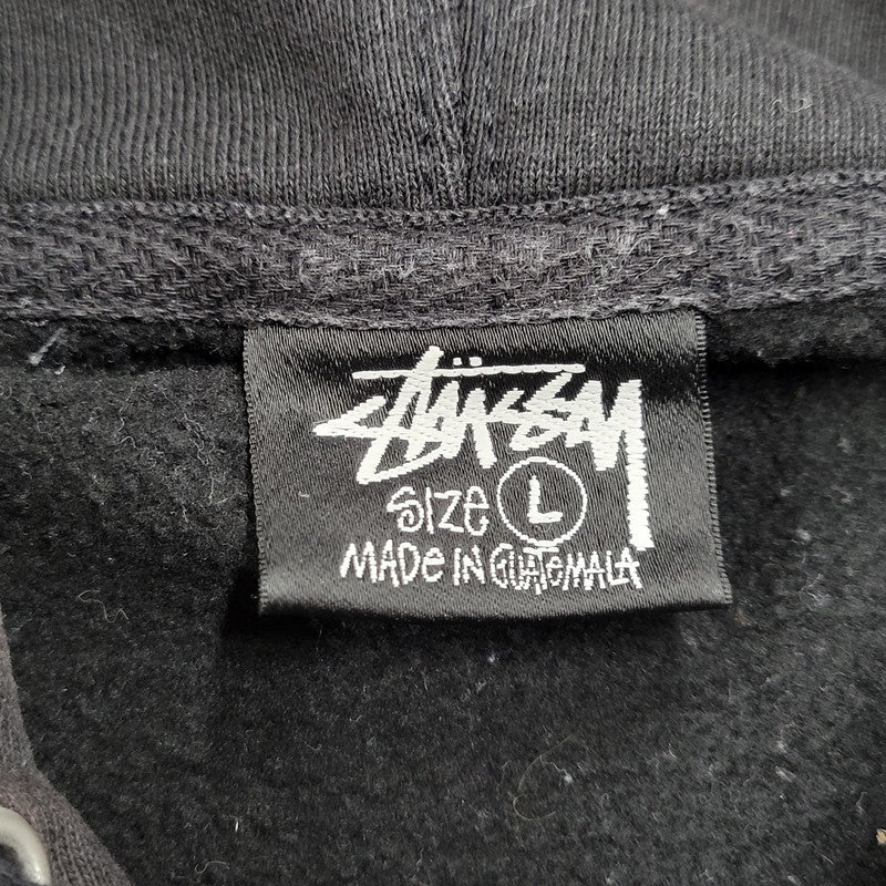 【中古品】【メンズ】 STUSSY ステューシー PULL OVER HOODIE 118431 プルオーバー フーディー パーカー 142-261008-as-15-izu サイズ：L カラー：ブラック 万代Net店