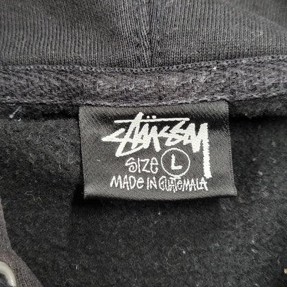 【中古品】【メンズ】 STUSSY ステューシー PULL OVER HOODIE 118431 プルオーバー フーディー パーカー 142-261008-as-15-izu サイズ：L カラー：ブラック 万代Net店