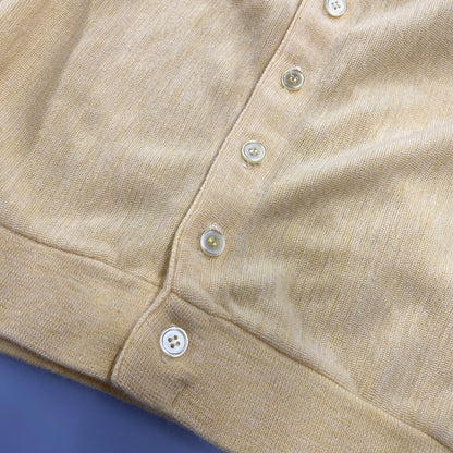 【中古品】【メンズ】 KLEINHANS クラインハンス CARDIGAN カーディガン 長袖 146-261004-sm-13-izu サイズ：XL カラー：ライトイエロー 万代Net店
