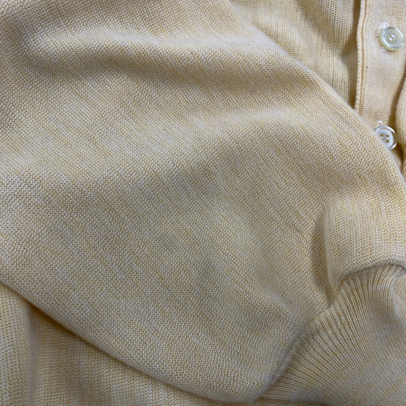 【中古品】【メンズ】 KLEINHANS クラインハンス CARDIGAN カーディガン 長袖 146-261004-sm-13-izu サイズ：XL カラー：ライトイエロー 万代Net店