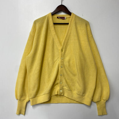 【中古品】【メンズ】 KLEINHANS クラインハンス CARDIGAN カーディガン 長袖 146-261004-sm-13-izu サイズ：XL カラー：ライトイエロー 万代Net店