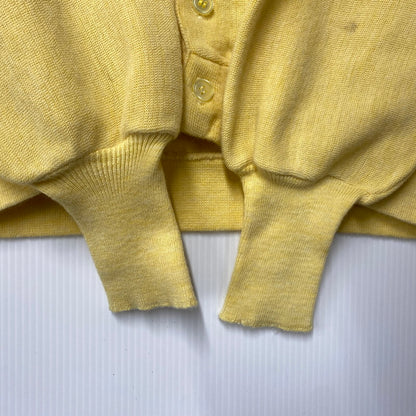 【中古品】【メンズ】 KLEINHANS クラインハンス CARDIGAN カーディガン 長袖 146-261004-sm-13-izu サイズ：XL カラー：ライトイエロー 万代Net店