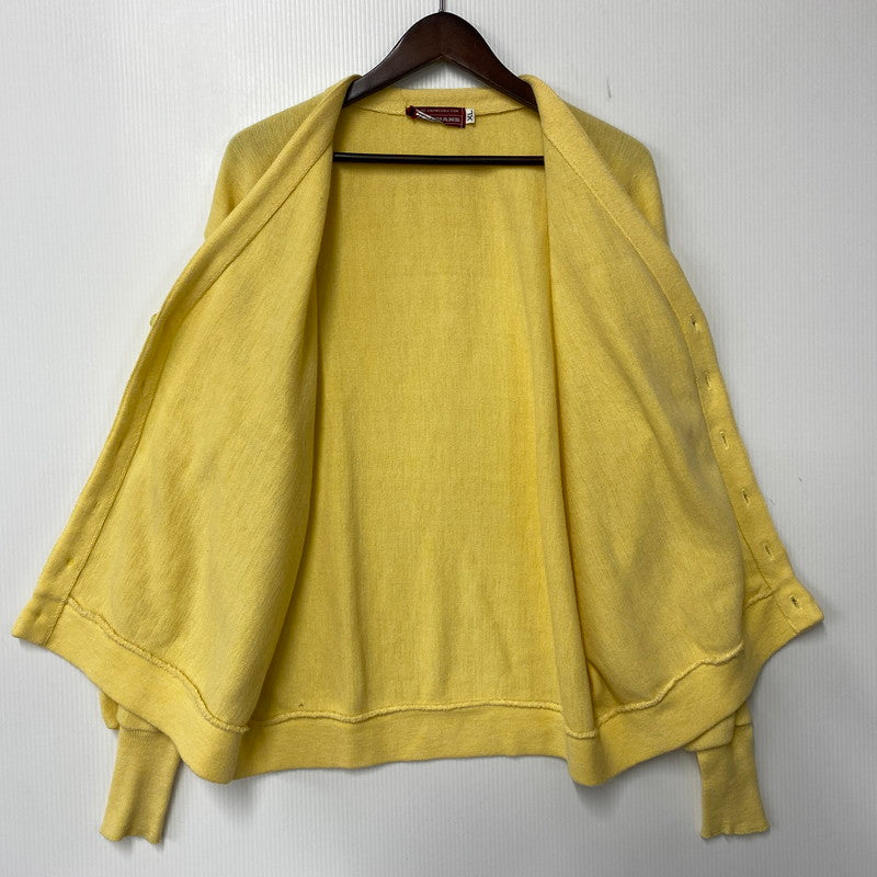 【中古品】【メンズ】 KLEINHANS クラインハンス CARDIGAN カーディガン 長袖 146-261004-sm-13-izu サイズ：XL カラー：ライトイエロー 万代Net店