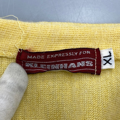【中古品】【メンズ】 KLEINHANS クラインハンス CARDIGAN カーディガン 長袖 146-261004-sm-13-izu サイズ：XL カラー：ライトイエロー 万代Net店