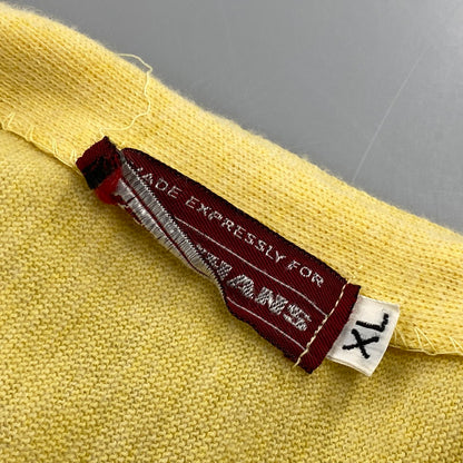 【中古品】【メンズ】 KLEINHANS クラインハンス CARDIGAN カーディガン 長袖 146-261004-sm-13-izu サイズ：XL カラー：ライトイエロー 万代Net店