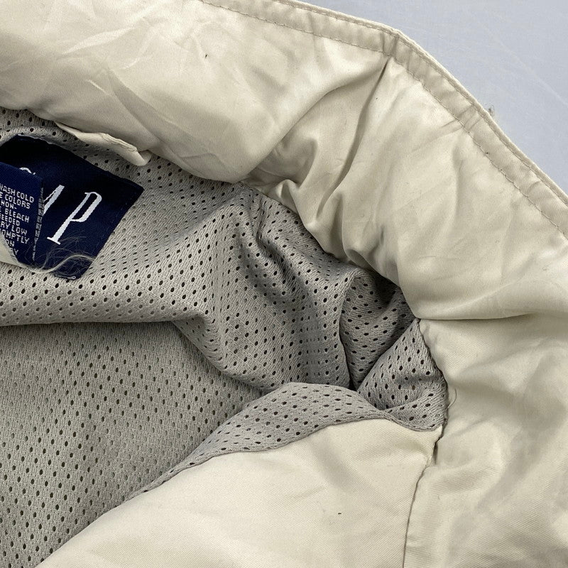 【中古品】【メンズ】 OLD GAP オールドギャップ HALF ZIP NYLON JACKET ハーフ ジップ ナイロン ジャケット アウター 長袖 146-261004-sm-14-izu サイズ：XXL カラー：アイボリー 万代Net店