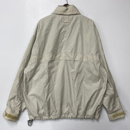 【中古品】【メンズ】 OLD GAP オールドギャップ HALF ZIP NYLON JACKET ハーフ ジップ ナイロン ジャケット アウター 長袖 146-261004-sm-14-izu サイズ：XXL カラー：アイボリー 万代Net店